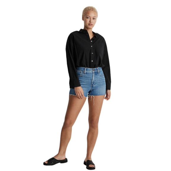 Madewell Pants - Madewell Womens The Perfect Jean Cutoff Shorts Blue Denim Size 25